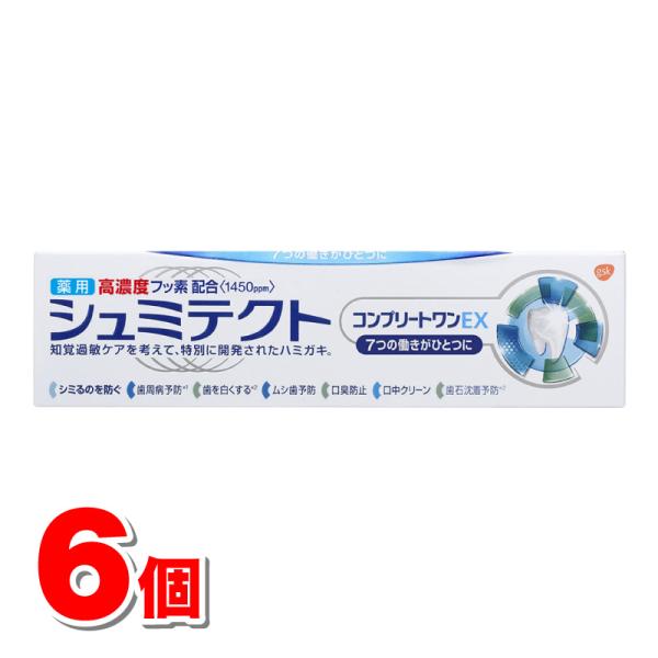 【医薬部外品】 アース製薬 薬用シュミテクトコンプリートワンEX 90g　×6個