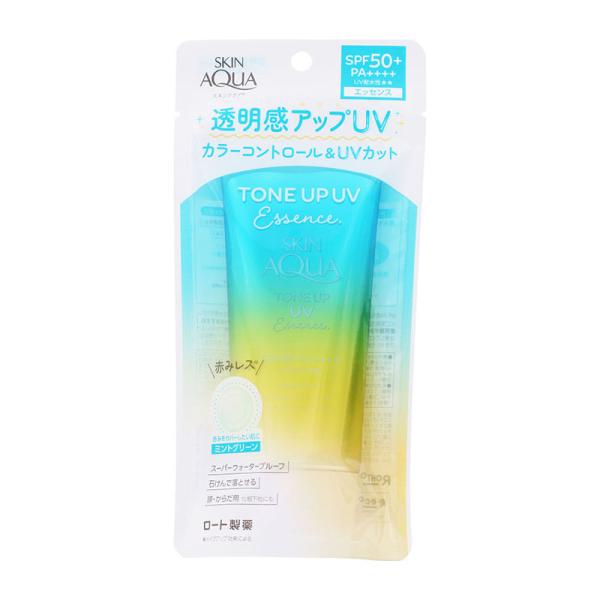 ロート製薬 スキンアクア トーンアップUVエッセンス ミントグリーン 80g ★