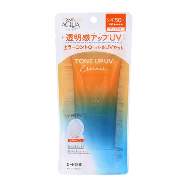 ロート製薬 スキンアクア トーンアップUVエッセンス ラテベージュ 80g ★