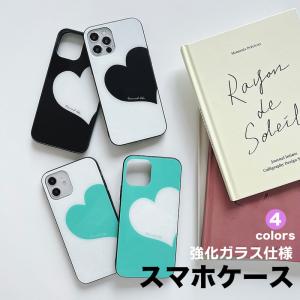 iphone15 ケース 韓国 iphone15pro ケース スマホケース iphone13 ケース iphone14 ケース アイフォン15 TPU ガラス ハート シンプル 大人 女子 ペア｜eclan