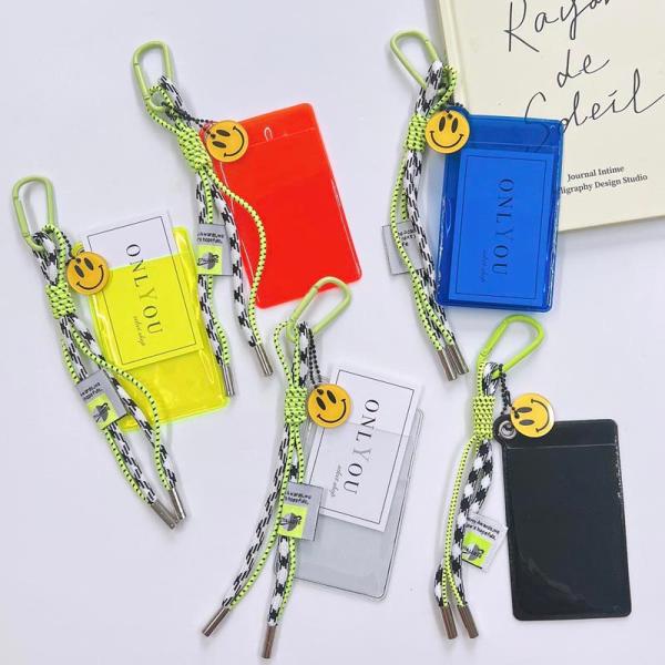 定期入れ カード入れ カードケース パスケース カード収納 IDケース 社員証 韓国 キーリング ス...