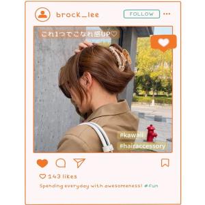 ヘアクリップ ヘアアクセサリー バンスクリップ...の詳細画像1