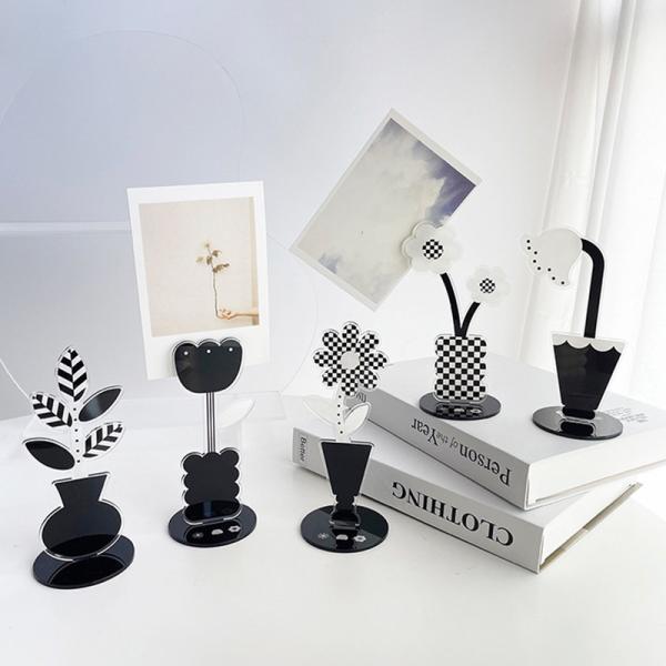 インテリア雑貨 メモクリップ 卓上 メモスタンド クリップ アクリル スタンド 雑貨 インスタ映え ...