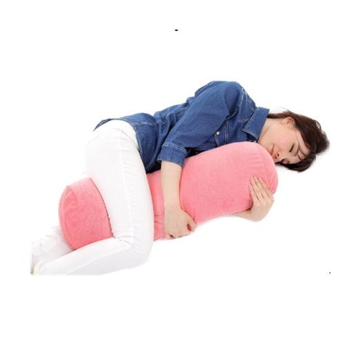 ふわもち抱き枕 ピンク 抱き枕 クッション 細長いクッション 円筒型 抱き枕 ぬいぐるみ ふわもち ...