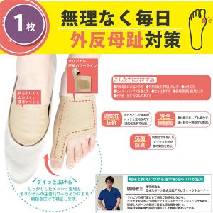 母趾PITTER L-LL 外反 母趾サポーター 圧着パワーライ ン 薄手 日本製 左右兼用 抗菌 補正 母趾 サポーター Eclea 爆売 爆買