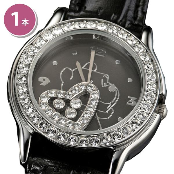 ハッピークリスタル　プーさん腕時計 （ブラック）誕生40周年　世界中　愛され続ける　プーさん　スワロ...