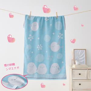 今治産バスタオルシマエナガ ブルー かわいい ...の詳細画像1