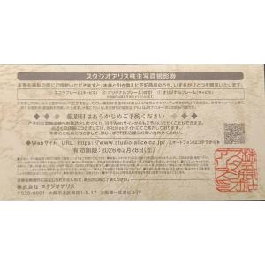 スタジオアリス 株主優待券 株主写真撮影券 1...の詳細画像1