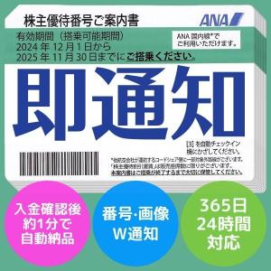 ANA（全日空）株主優待券　有効期限2024年11月30日  株主優待番号  株主優待券