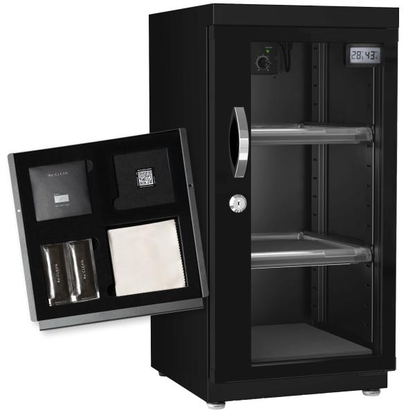 リフィルセット　防湿庫 カメラ Re:CLEAN 50L 保管 カビ対策 日本製アナログ湿度計 5年...