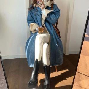 デニムコート ジャケット レディース 冬 裏起...の詳細画像4
