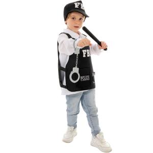 ハロウィン 衣装 子供 コスプレ FBI キッ...の詳細画像4