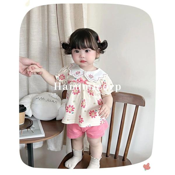 セットアップ キッズ姉妹女の子花柄 ダンス衣装 ヒップホップ ジャージ 上下セット ジュニア ベビー...