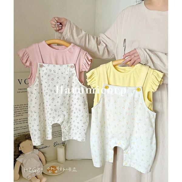 セットアップ キッズ ベビー tシャツ 半袖 ズボン サロペット ダンス衣装 女の子 男の子 ジュニ...