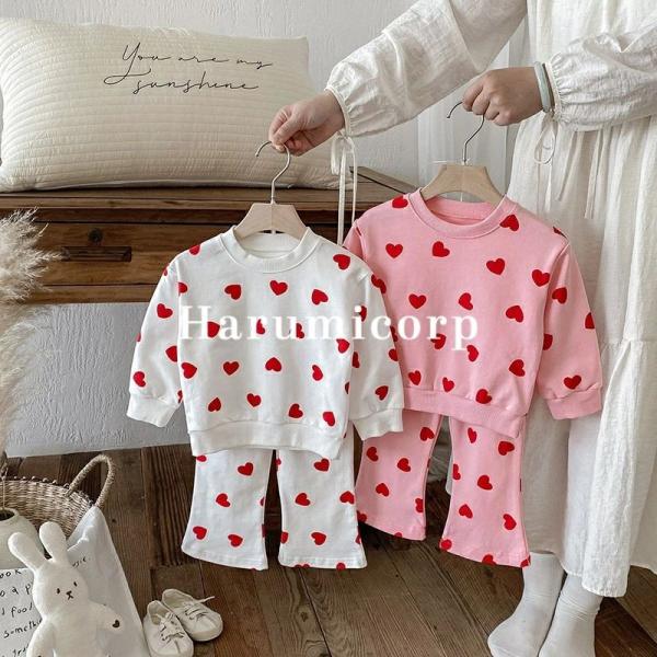 子供服 セットアップ 女の子 キッズ 韓国風 ファッション 秋服 ジャージ 2点セット 上下セット ...