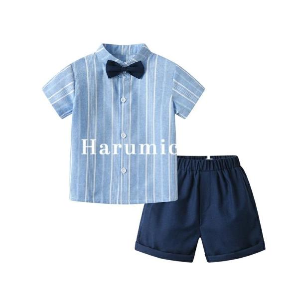 セレモニードレス 退院着 男の子 スーツ 2点セット  シャツ+ 半ズボンキッズ ベビー 赤ちゃん ...