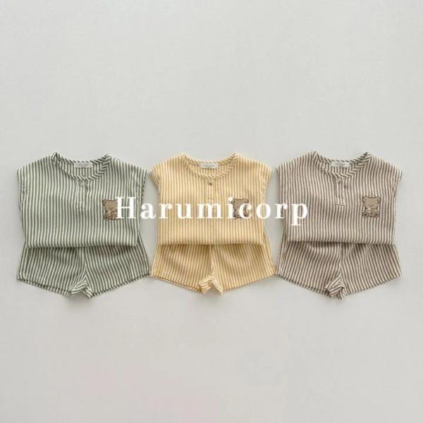 セットアップ キッズ 女の子 男の子 ベビー服 ジャージ ストライプ上下セット スポーツ 子供服 t...