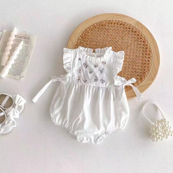 セレモニードレス 女の子 蝶結び 花柄 刺? 春 夏 新生児 服 退院 お宮参り 退院着 春夏 レー...