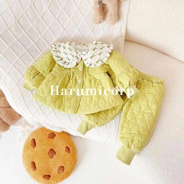 セットアップ キッズ 秋冬 ベビー服 アウター ロングパンツ 子供服 上下セット 女の子 男の子 コ...