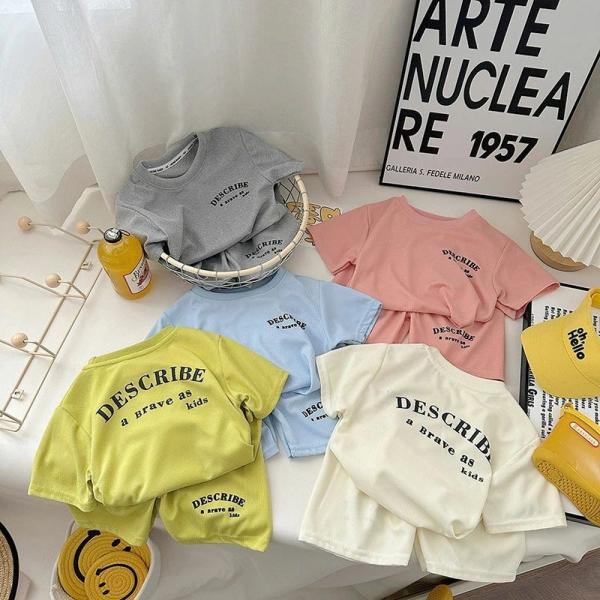 セットアップ キッズ 夏 子供服 女の子男の子  tシャツ 半袖 ショートパンツ ジュニア おしゃれ...