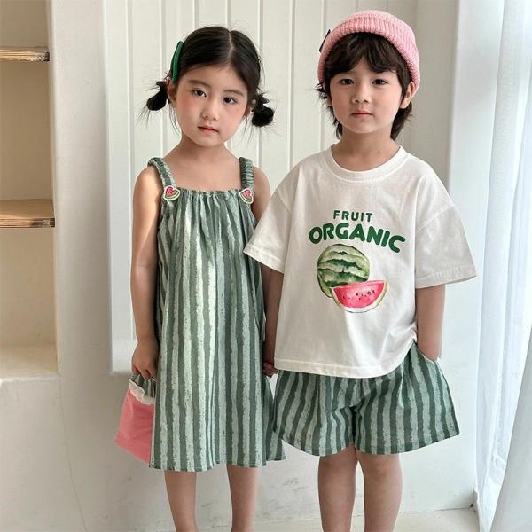 セットアップ キッズ 兄妹 ワンピース 女の子 ダンス衣装 上下セット 男の子 ベビー服 tシャツ ...
