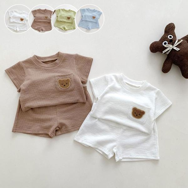 セットアップ キッズ クマさん ベビー服 ジャージ 上下セット 赤ちゃん ジュニア 子供服 女の子 ...