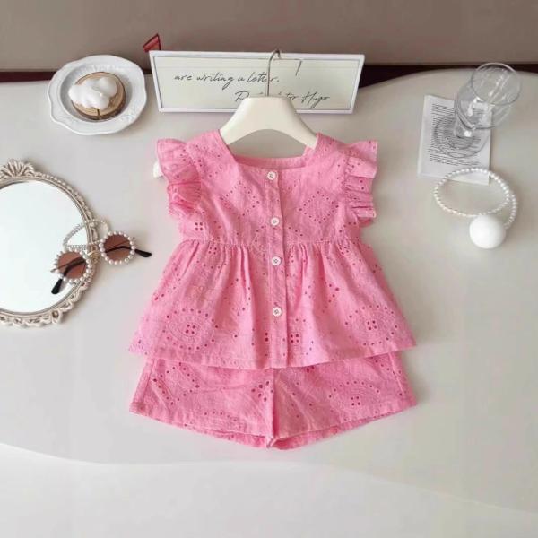 セットアップ キッズ 女の子 ベビー服 上下セット 春 夏 トップス ガウチョパンツ 子供服 tシャ...