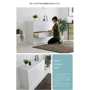 チェスト 白 完成品 ローチェスト タンス お...の詳細画像2