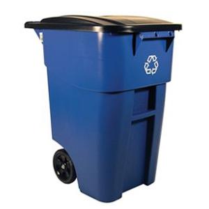 ラバーメイド ビッグホイールリサイクルコンテナ(フタ付き) 9W27-73 送料無料