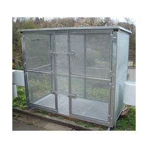 ゴミステーション 堀井鉄工 AX-Z01R(細網目仕様) 完成品・受注生産品 送料別途　個人宅配送不...