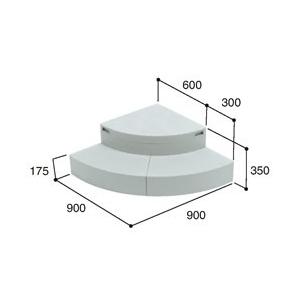 城東テクノ 【勝手口・外まわり】ハウスステップRタイプ(収納庫なし) CUB-R60 城東テクノ 送...