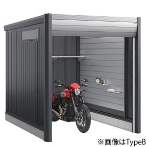 イナバ物置 バイクガレージ アルシアフィット DM-2230HDA 一般型 TypeA 土間タイプ 車庫 屋外 倉庫 [製品5年保証]｜eco-life