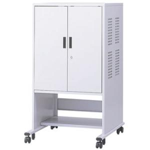 ナカバヤシ マジック式扉 セキュリティパソコンラック(17モニタ+横型PCタイプ) PSS-101 ...