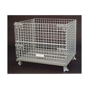 中古 メッシュパレット 800×600×500 網カゴ 網パレット 鉄