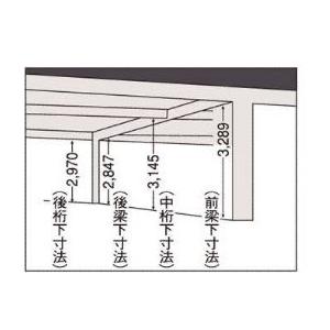 ヨド倉庫 間口5m85cm 布基礎仕様 積雪地...の詳細画像2