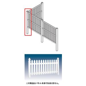 タカショー ロイヤルフェンスロータイプ クラウンポイント トラディション 102角柱1型(コーナー用) 柱キャップ別売 条件付き送料無料  KSK｜eco-life