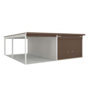 テラス囲いR屋根タイプ 間口2.5間4550mm×出幅5尺1470mm 正面 テラス囲いR屋根タイプ 間口2.5間4550mm×出幅5尺1470mm 正面