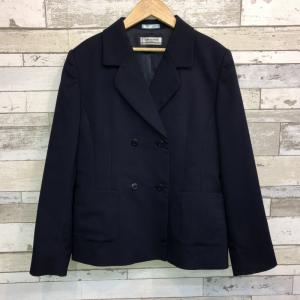 ランクC】ダブルスーツ タイヨーザクラ 155A 紺 ウール50％ 上着