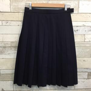 ランクB】冬スカート ボックスヒダ NIKKE 75×59 紺 ウール50％ 中学生 