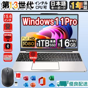 ノートパソコン 新品パソコン 2024モデル 13世代Webカメラ メモリ8GB 12GB/SSD256GB 1TB Bluetooth/15.6型/テンキー/Windows11/Microsoftofficeオフィス付き｜Ecostation Store