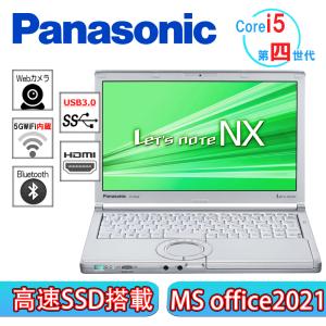 中古ノートパソコン panasonic Let's note CF-NX3 第四世代 Corei5 高速SSD128 Webカメラ MS Office2021 HDMI Windows11 Bluetooth 中古パソコン