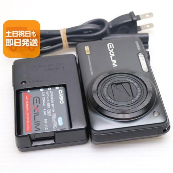 超美品 EX-ZR10 ブラック 即日発送 CASIO EXILIM デジカメ 本体 あすつく 土日...