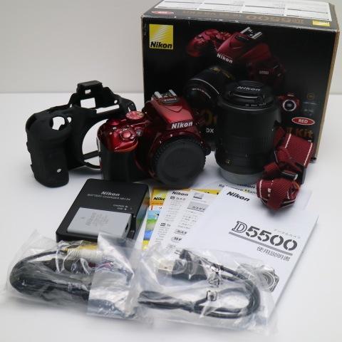 超美品 D5500 18-55 VR II レンズキット レッド 即日発送 一眼レフ Nikon 本...