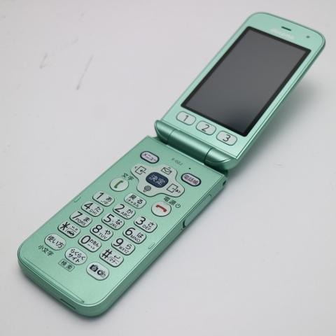 新品同様 F-02J らくらくホン ミントグリーン 即日発送 ガラケー DoCoMo 富士通 本体 ...