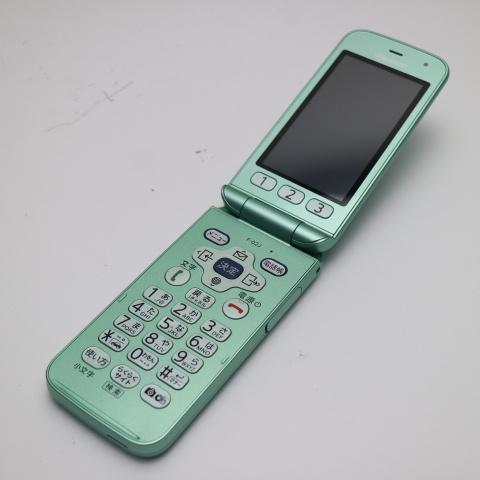 新品同様 F-02J らくらくホン ミントグリーン 即日発送 ガラケー DoCoMo 富士通 本体 ...