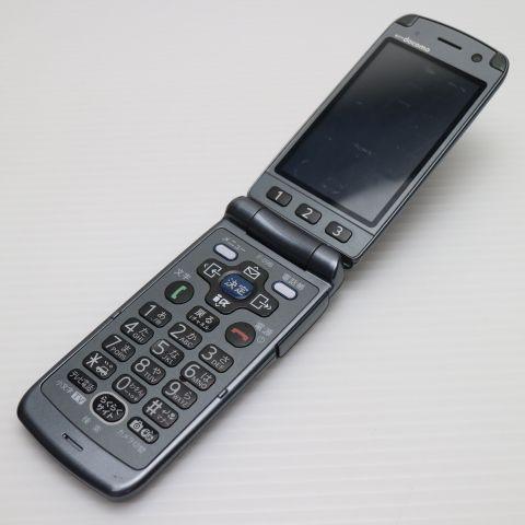 美品 F-09B らくらくホン7 ダークシルバー 即日発送 DoCoMo ガラケー FUJITSU ...