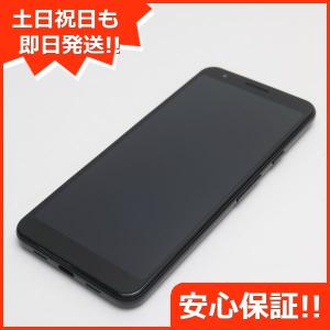 超美品 SoftBank Google Pixel 3a G020H ジャストブラック スマホ 本体 白ロム 中古 あすつく 土日祝発送OK