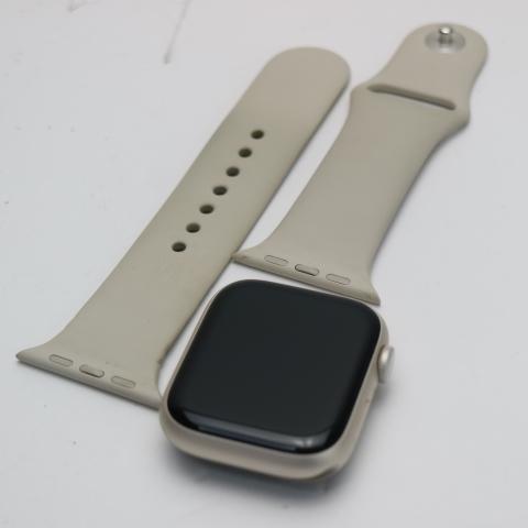超美品 Apple Watch Series8 45mm GPS スターライト スマホ 中古あすつく...