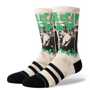 STANCE 1994 CREW Socks GREEN DAY スタンス グリーン デイ クルー ユニセックス メンズ レディース ソックス オフホワイト 1994｜eco-styles-honey