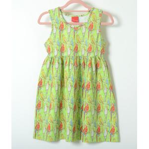 ぽよんさま専用★JIM THOMPSON(ジムトンプソン)★13号カラードレス Jim Thompson ジム トンプソン 猿 動物 ワンピース グリーン